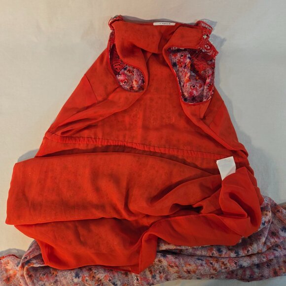 TAHARI Fairy Cottagecore Multicolor Floral Tulle Lace Dress Size 10 New NO Tags! - Picture 10 of 16